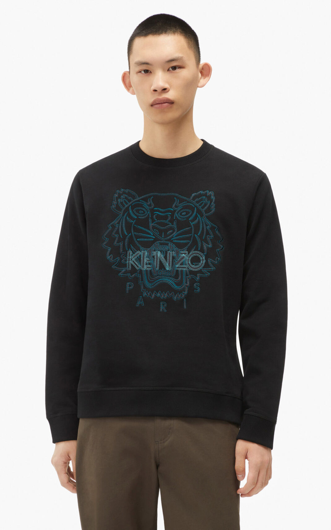 Kenzo Tiger Sweatshirt Herr | 75604-YFIE